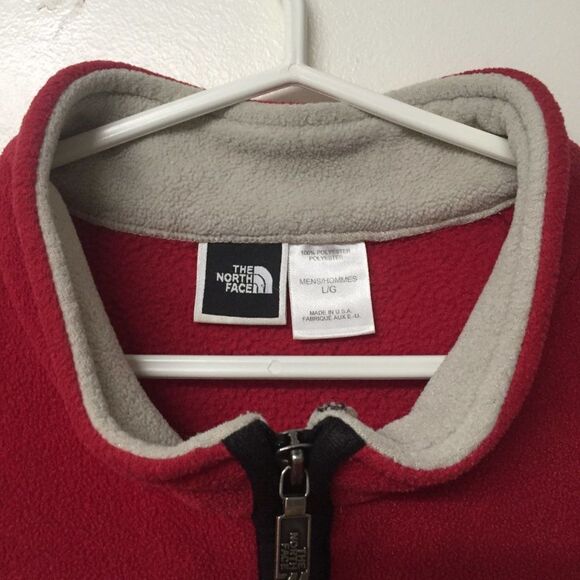 The North Face Men's Fleece Vest Red Size Large - Picture 3 of 7